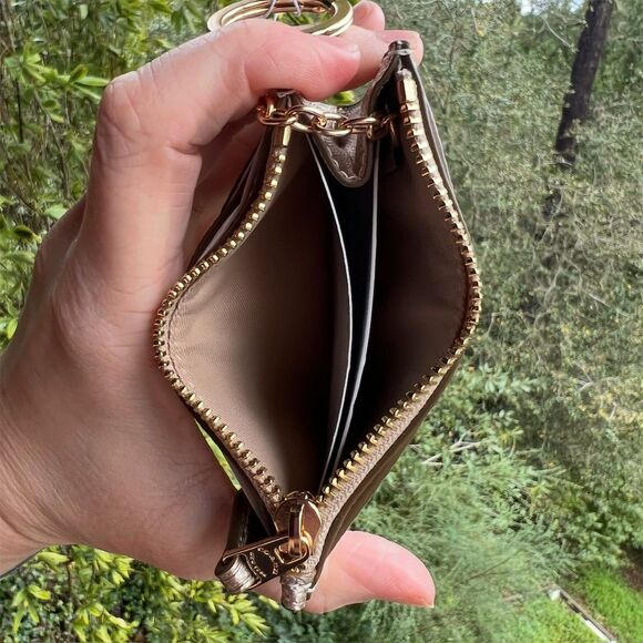 COACH Mini Skinny ID Case Cardholder Wallet & Keychain NWT CW966 - Picture 3 of 3